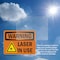 Signmission Radiation & Laser Sign, 7 in H x 10 in W, Vinyl Decal, Rectangle OS-2PACK-WS-D-710-L-12662 - alternate 4